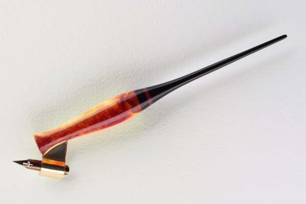 stabilized birch  burl, african ebony, amaranth